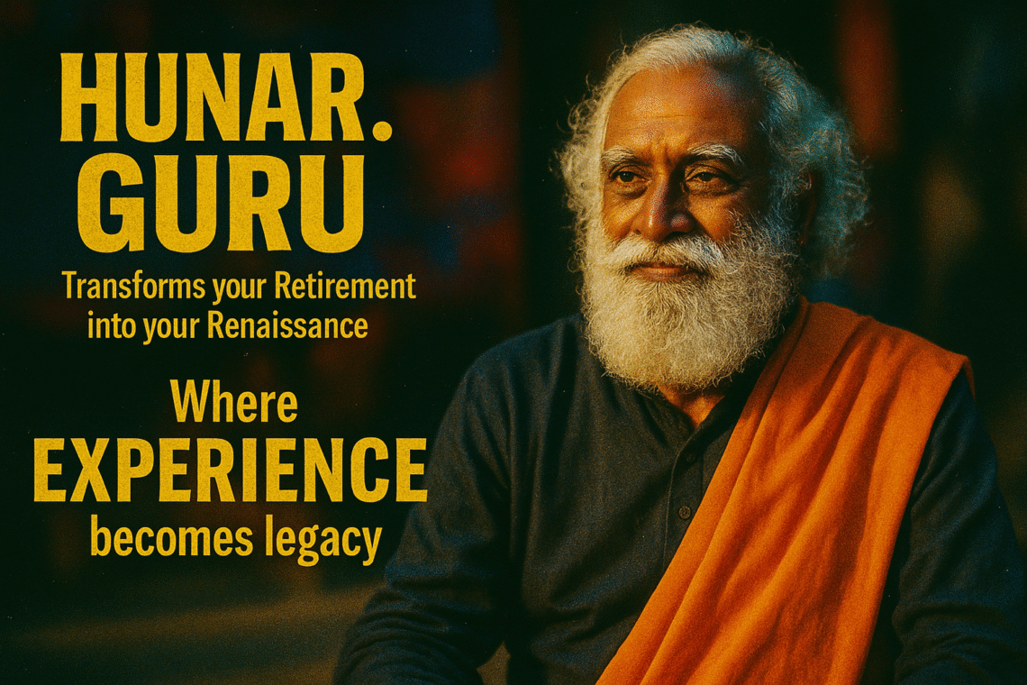 हुनर गुरु: भारत के अनुभवी पेशेवरों के लिए एक नया सवेरा – आपकी बुद्धिमत्ता, राष्ट्र की शक्ति!